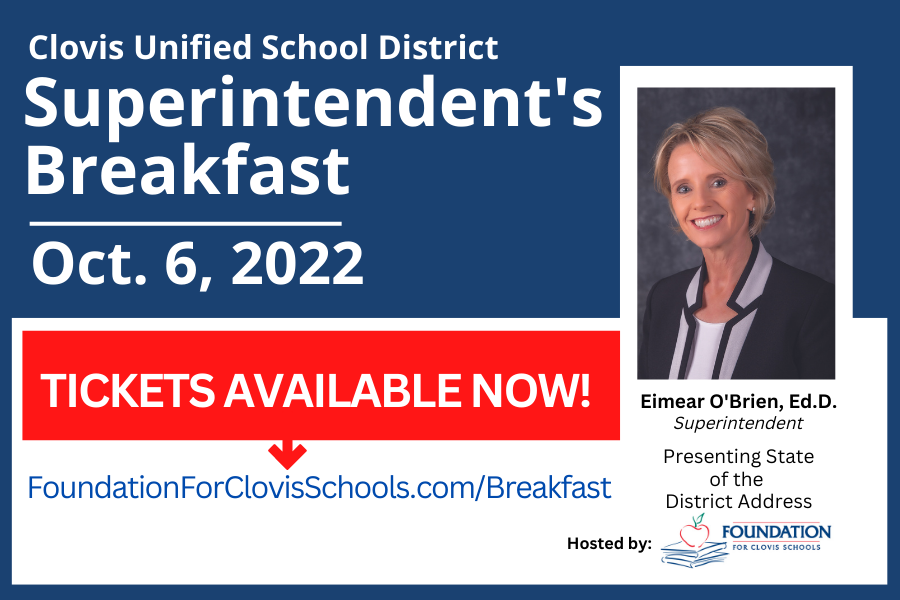 CUSD Superintendent's Breakfast is Oct. 6, 2022.