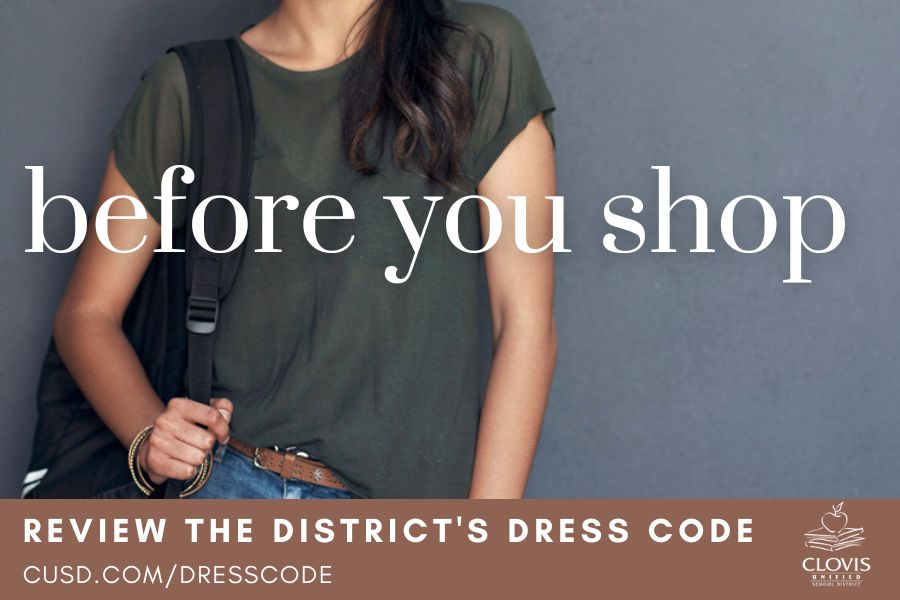 Before you shop, review the dress code