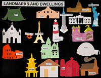 Landmarks and Dwellings Die-Cuts