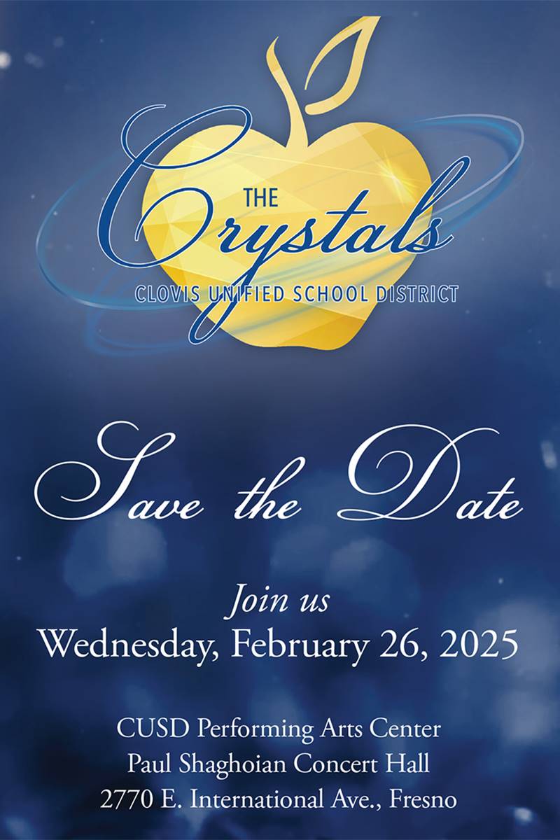 Save the Date - Crystal Awards Feb. 26, 2025